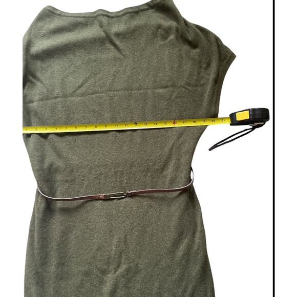 Chelsea & Theodore Womens Sweater Dress with Belt Size Large Wool/Cashmere - Picture 3 of 8